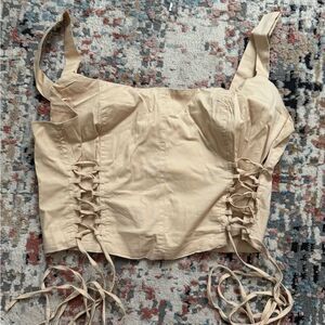 Tan Corset Top